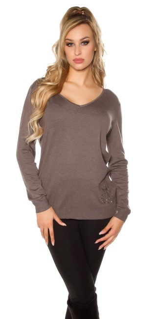 2in1 sweater Wrap Look at the back Cappuccino